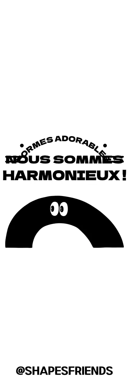 Une collection de formes rondes et mignonnes pour des produits conceptuels