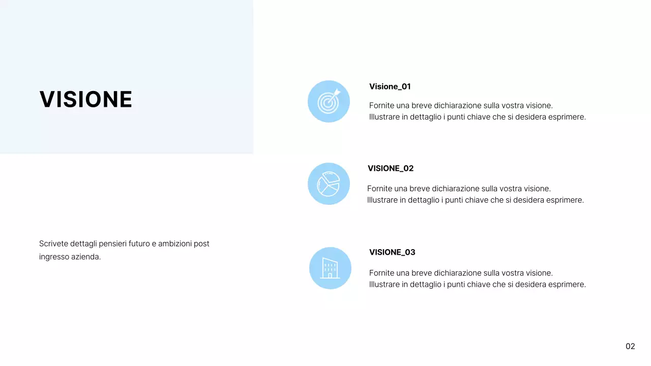 Semplice portfolio per interior designer in bianco e azzurro