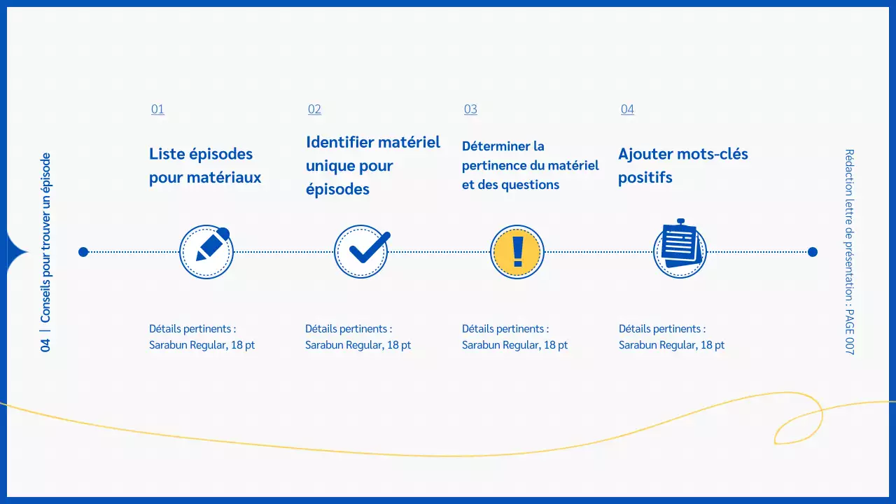 Bloc-notes à fond bleu Apprendre à rédiger une lettre de motivation