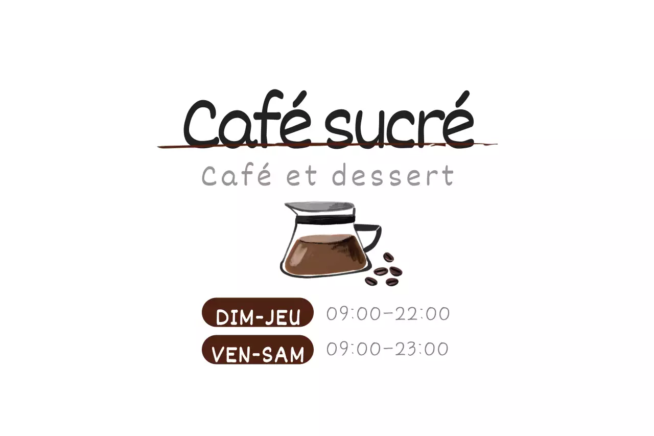 Café sucré