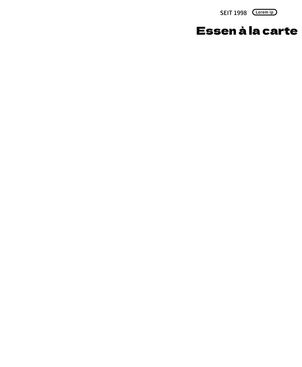 Einfaches Restaurant-Logo in Weiß und Schwarz