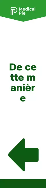 Combinaison simple et épurée de flèches et de texte en vert et vert lime Style de mise en page Directions vers le séminaire