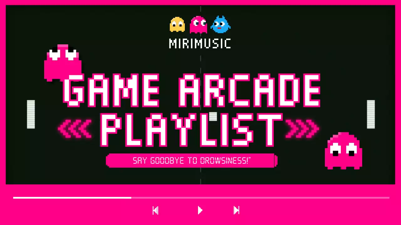 핫핑크색 픽셀아트게임 귀여운 플레이리스트
