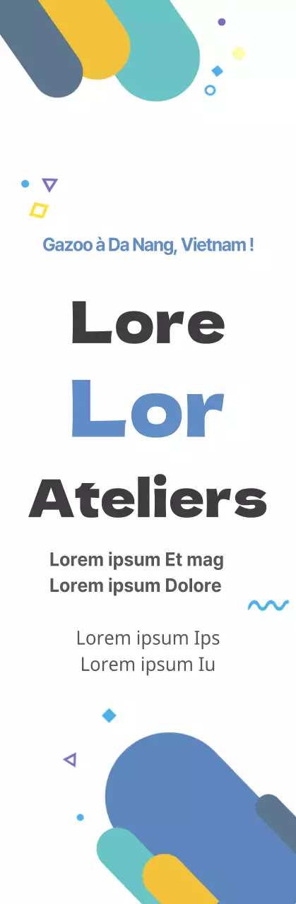 Un style épuré et mignon en bleu clair et noir Informations sur l'atelier pour le deuxième semestre de l'année