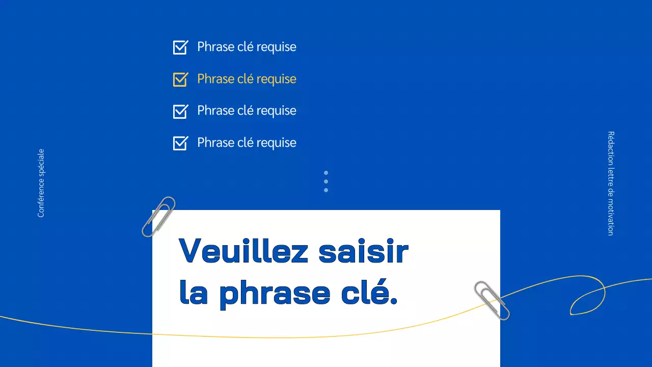 Bloc-notes à fond bleu Apprendre à rédiger une lettre de motivation