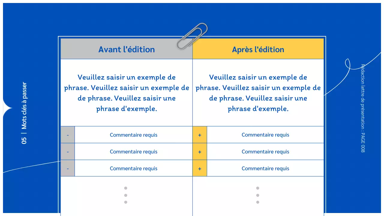 Bloc-notes à fond bleu Apprendre à rédiger une lettre de motivation