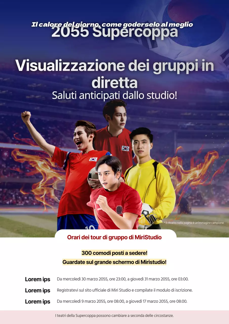 Promuovere la visione di gruppo in diretta degli sport di base in Blu