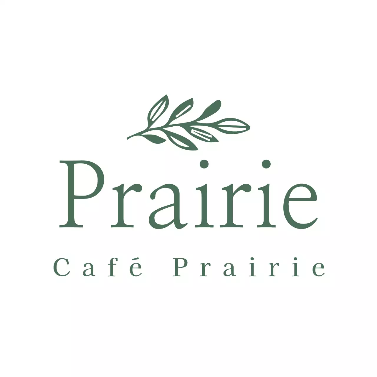 Illustration émotionnelle en vert et blanc pour un café