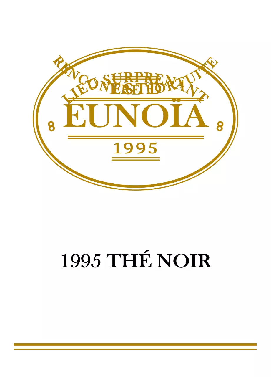 Sachets de thé noir en forme de logo vintage