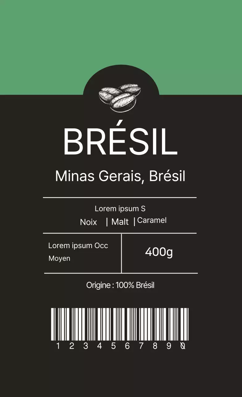 Haricots brésiliens de Minas Gerais