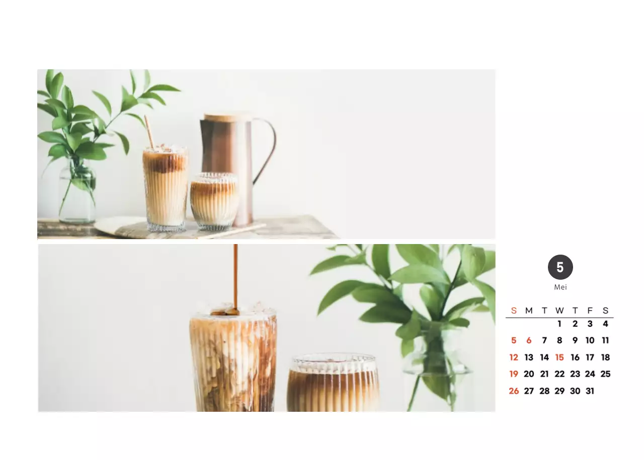 Een wit en bruin sentimenteel café