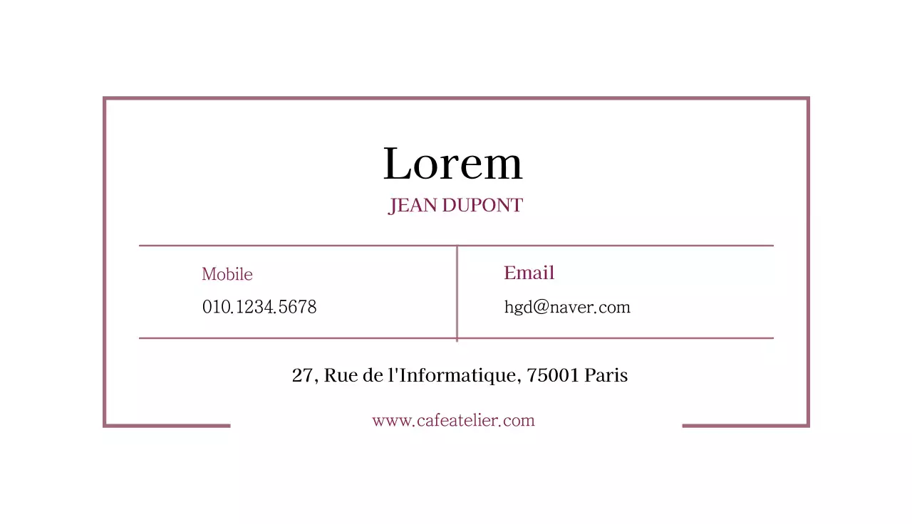 Illustration rose, café simple