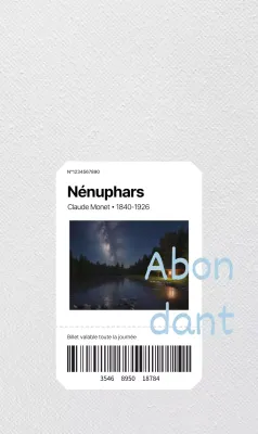 Typographie épurée et photographie de maître dans le concept de billetterie