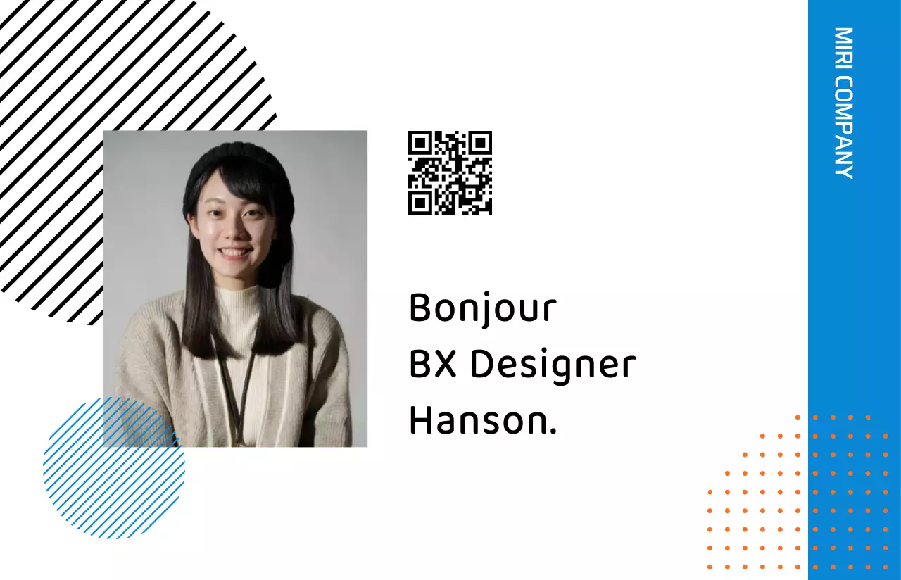 Une entreprise à la mode avec un fond blanc épuré accentué par des graphiques géométriques.