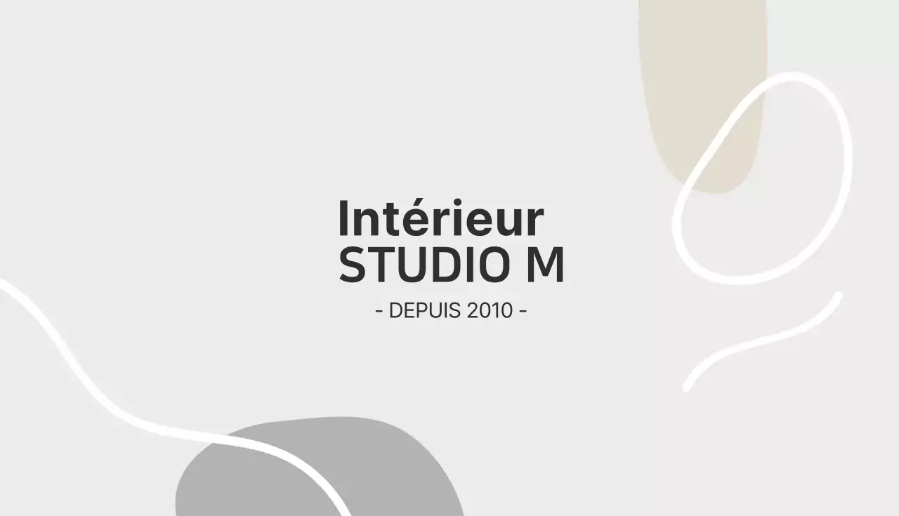 Carte de visite d'un studio d'intérieur