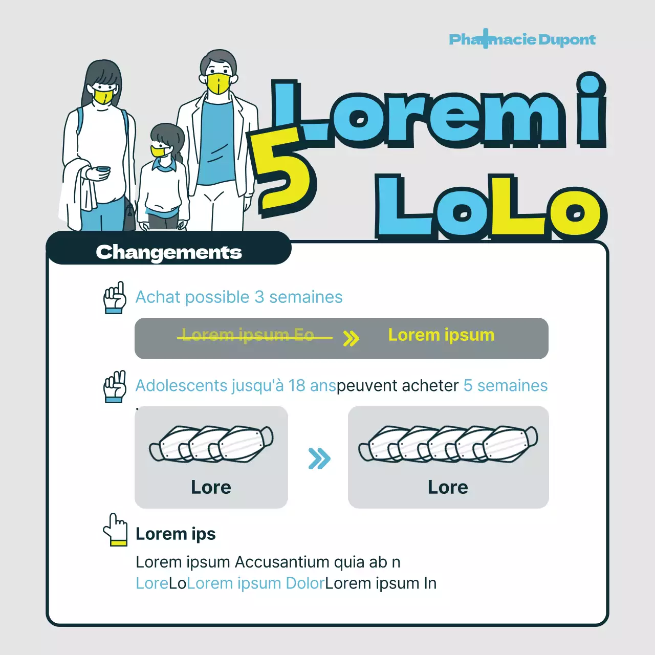 Abrogation de la partie 5 des masques publics