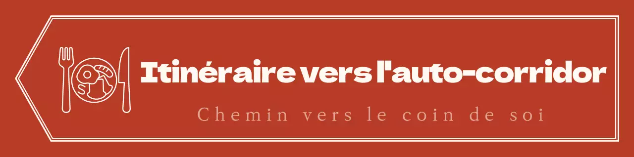 Flèche d'orientation simple et émotionnelle en rouge et jaune pâle avec indication de l'angle d'orientation.