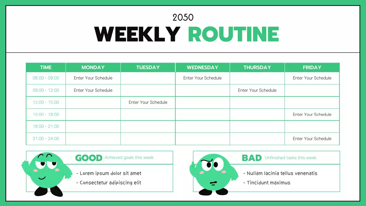 Business GoodNotes with mint-colored black lines