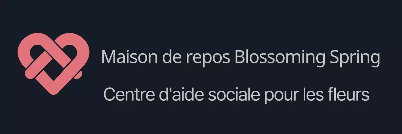 Symbole simple et moderne, logo et texte combinés en gris foncé et rose Pour le personnel des maisons de retraite