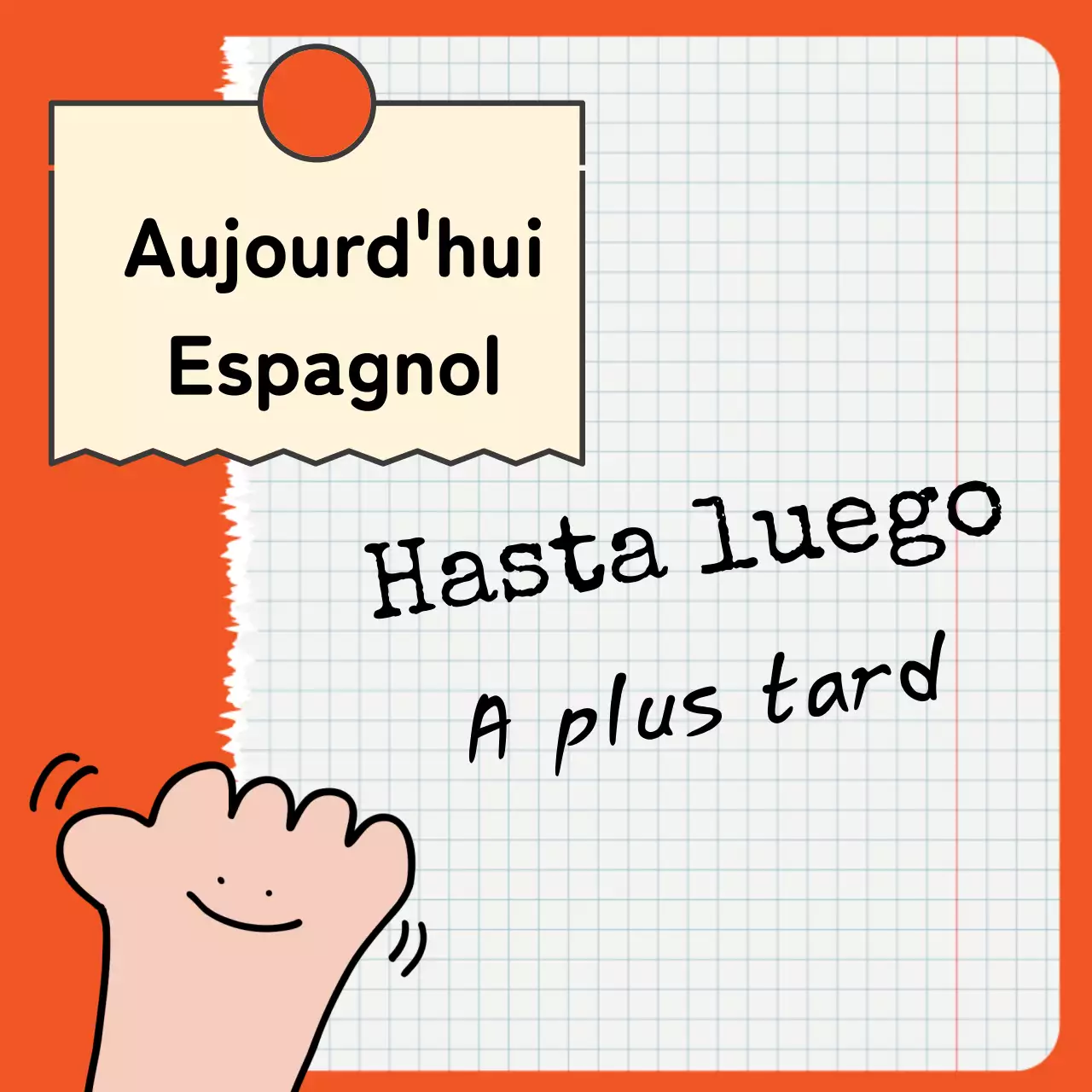 Couvertures attrayantes de mots espagnols avec illustrations