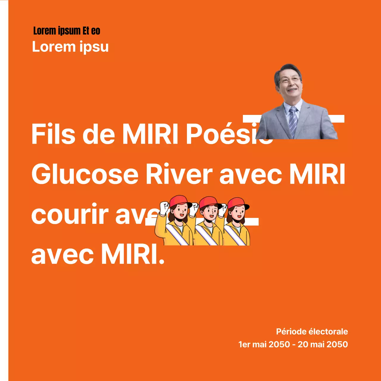 Emplois d'agents d'assistance électorale surlignés en orange