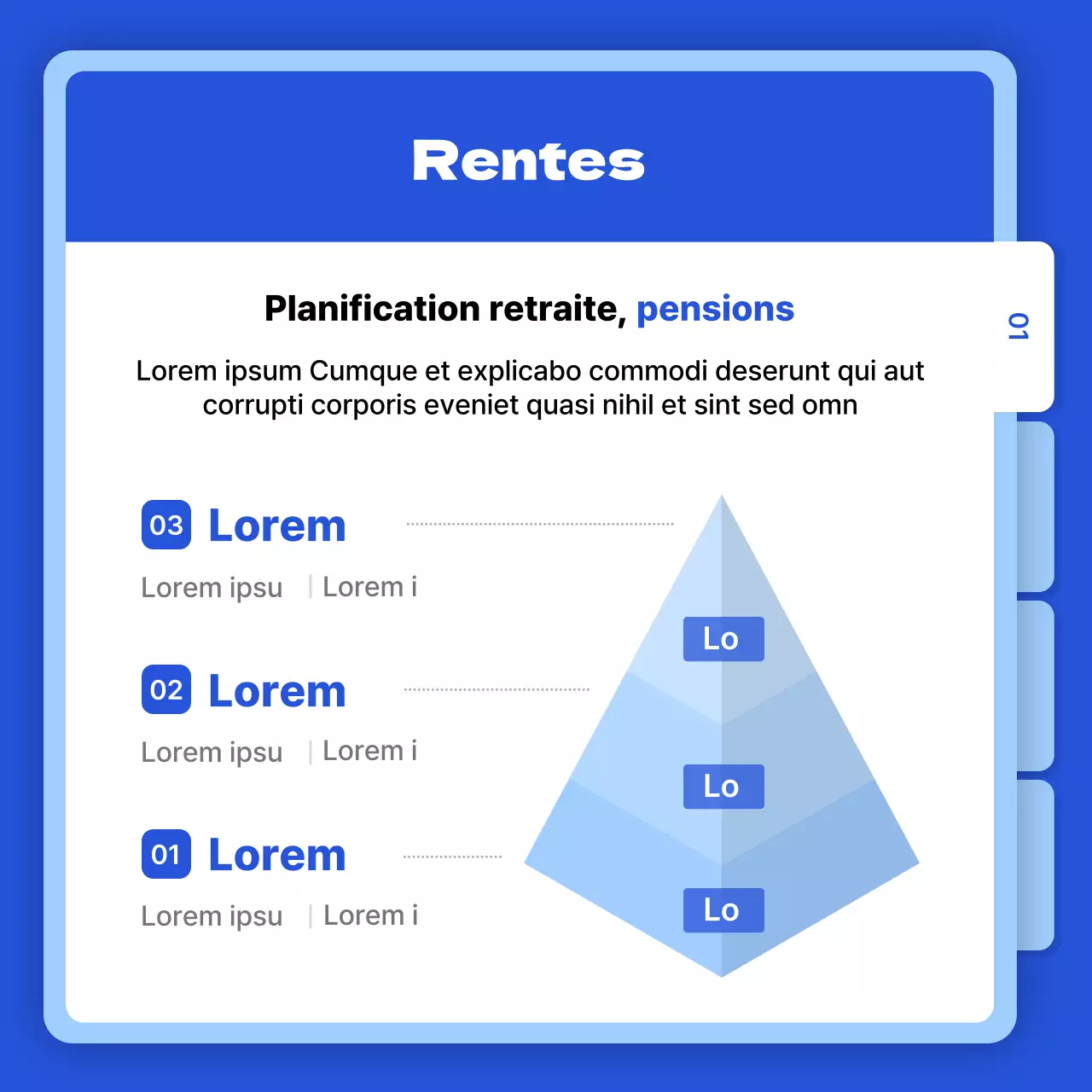 Carte de financement des pensions de retraite - Nouvelles sur le thème des dossiers bleus