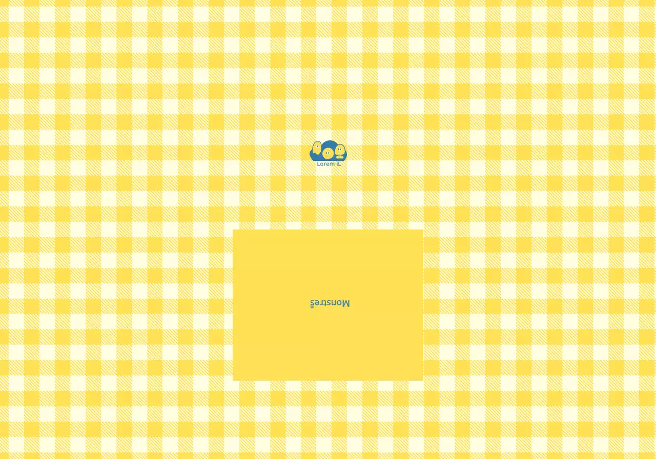 Articles personnalisés avec des motifs de craie jaunes et bleus et des illustrations de personnages mignons