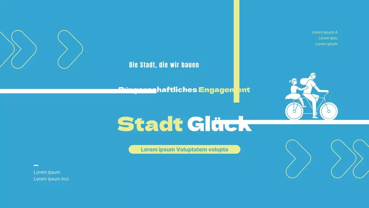 Ein einfacher, hellblau-gelber Vorschlag für eine partizipative Gemeindeordnung