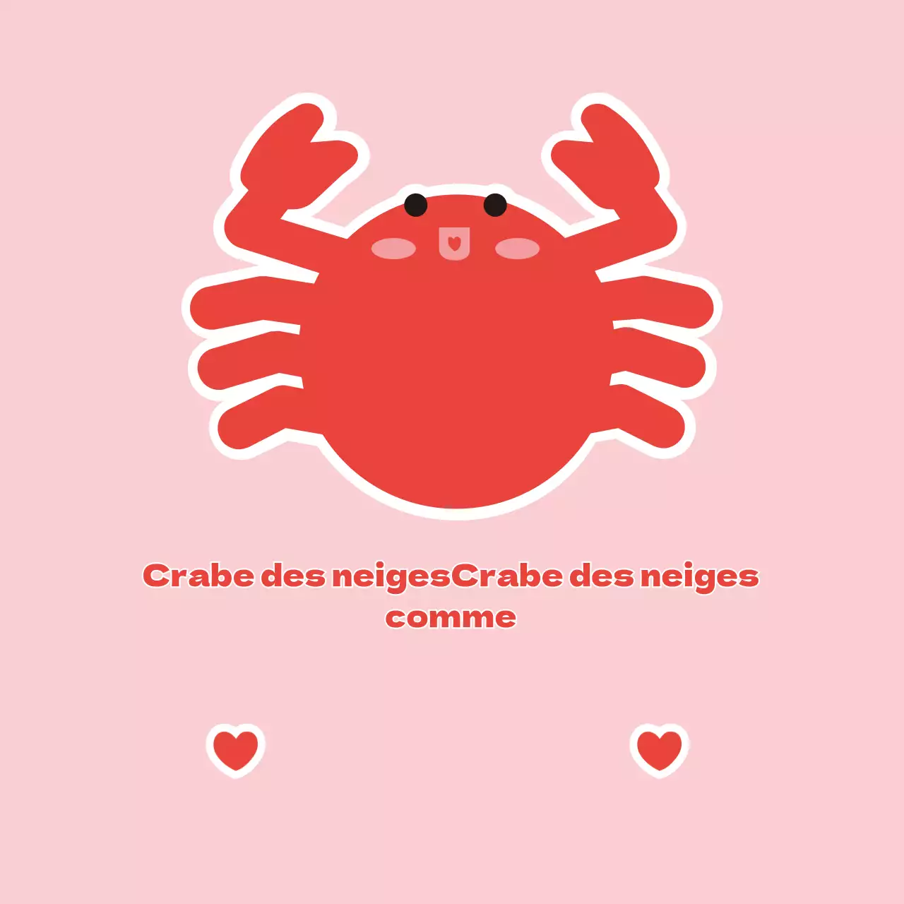 Fruits de mer Crabe des neiges