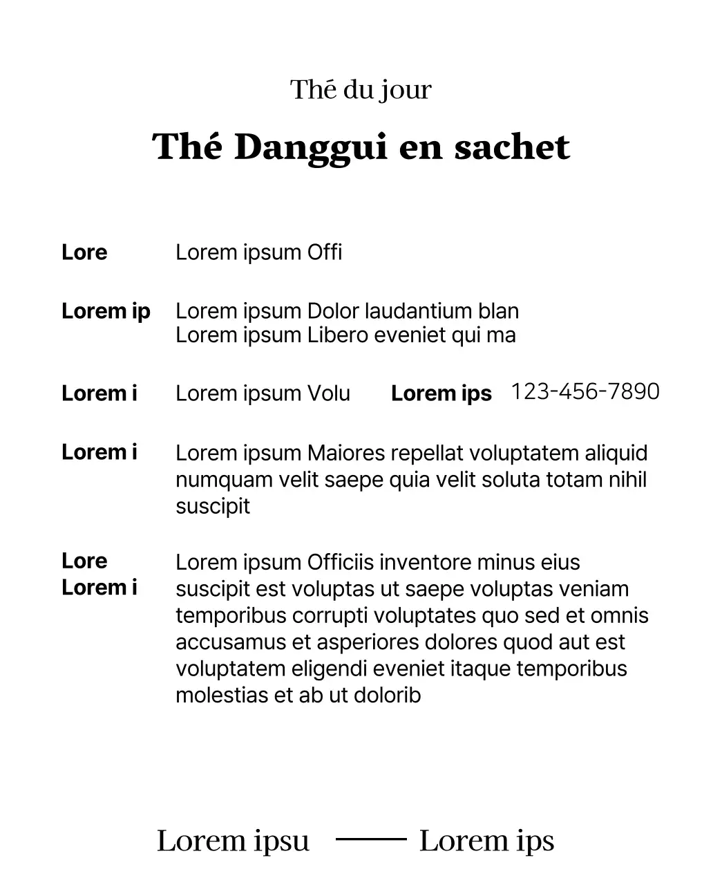 Sachets de thé danggui traditionnel sentimental