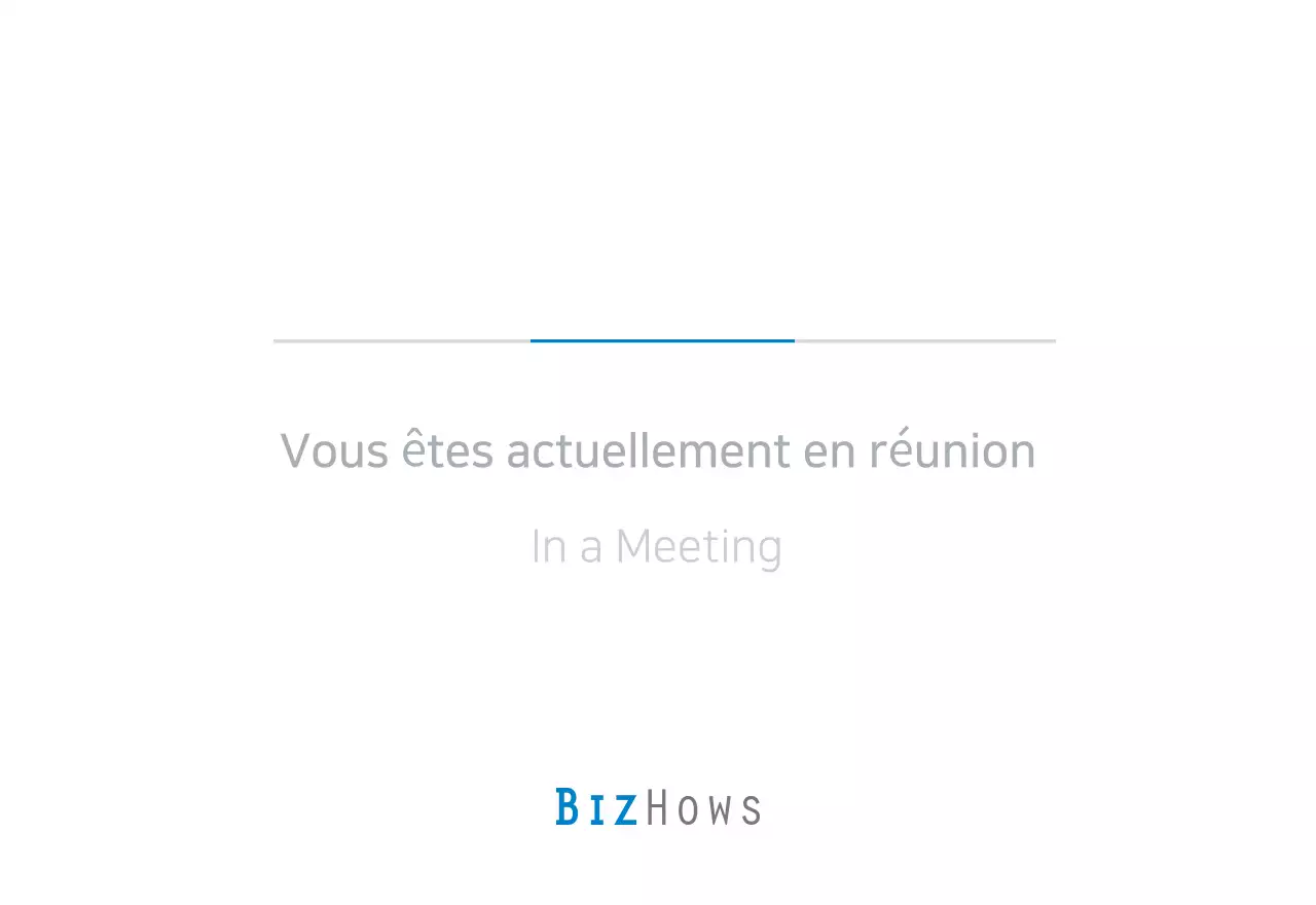 Bleu Blanc Simple Business