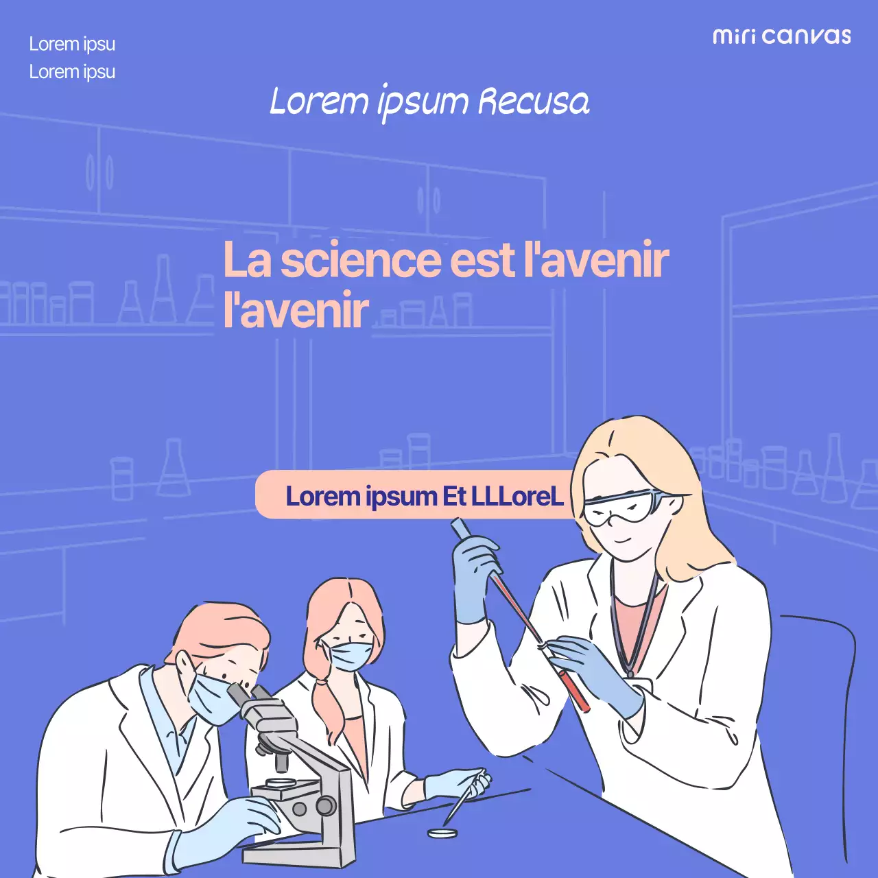 Image promotionnelle pour la Journée de la science avec une police de caractères épurée