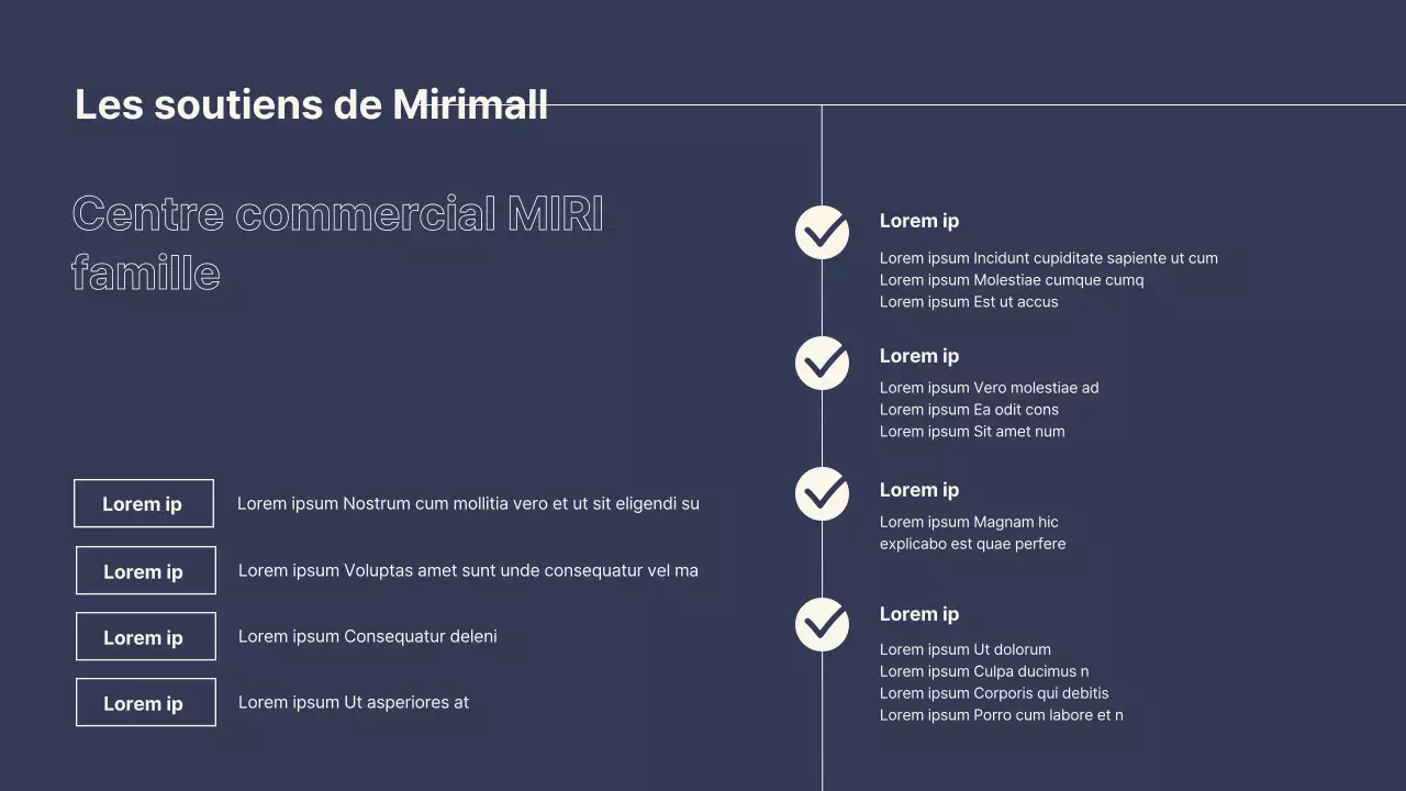 Planificateur d'événements pour le vendredi noir dans un centre commercial moderne en bleu marine et beige