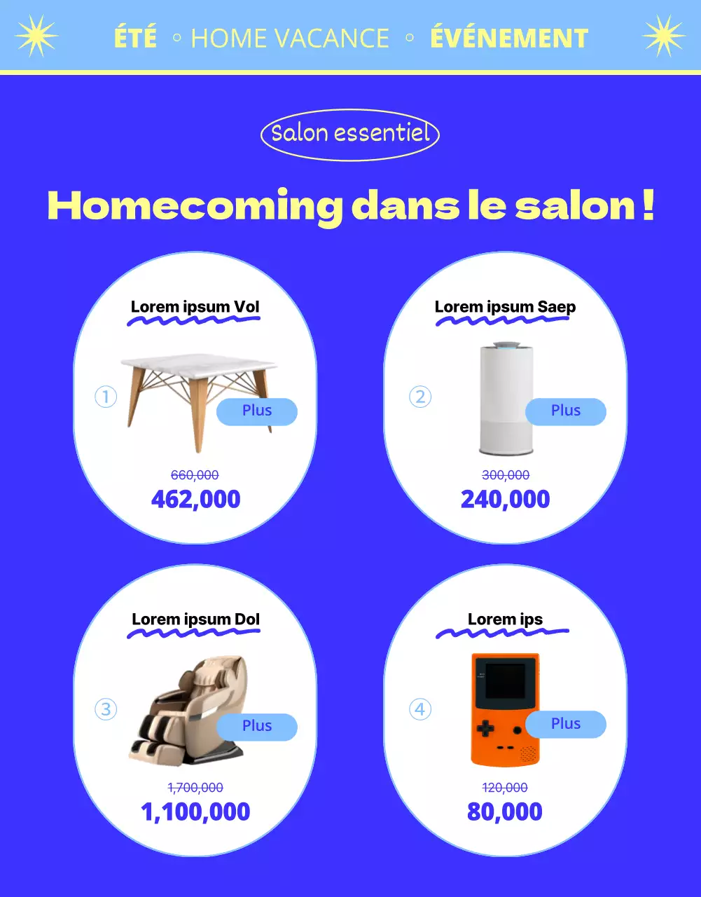 Exposition spéciale "Homecoming" avec des illustrations bleues et froides