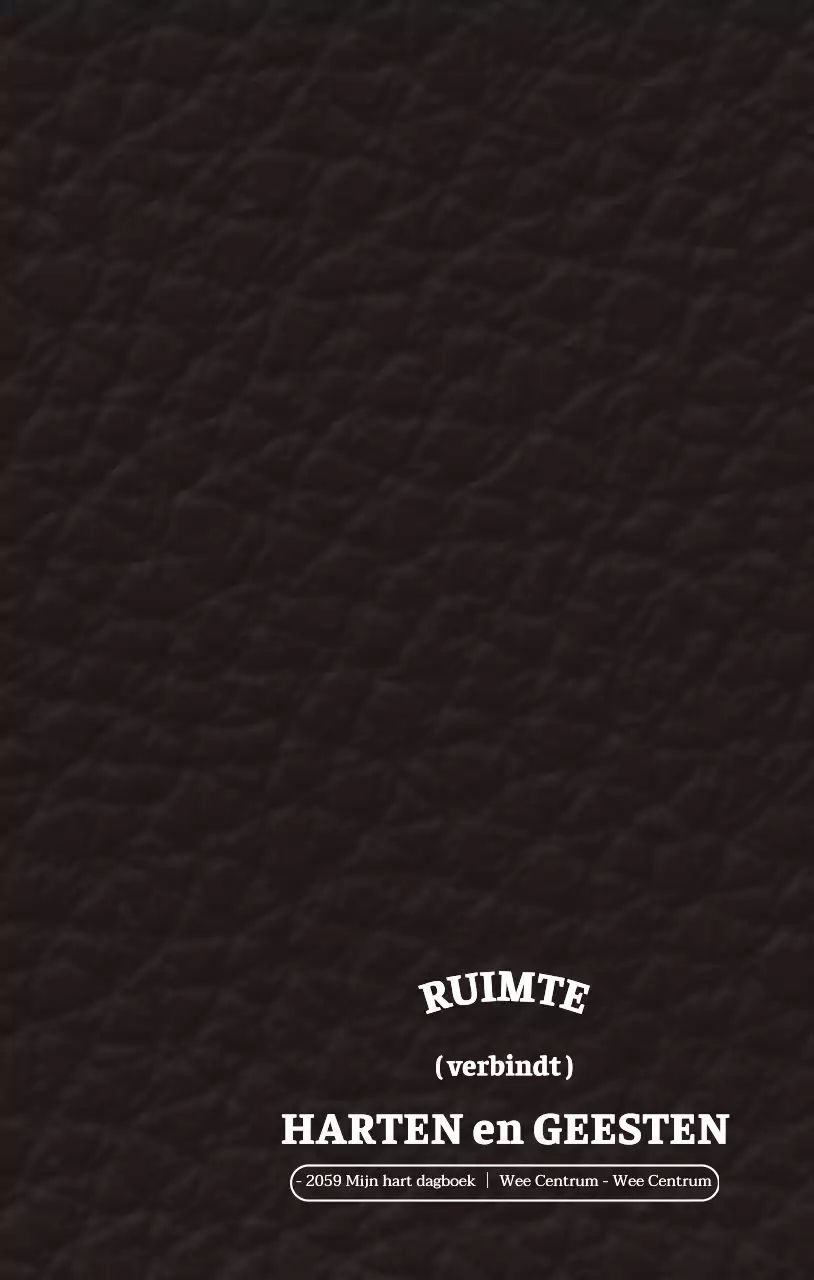 Emotioneel wandelconcept WEE Centrum logboek