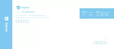 Logo bleu propre de l'entreprise dentaire