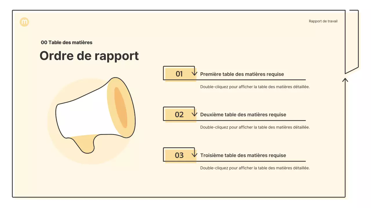 Formes ponctuelles avec flèches en jaune clair Kit de présentation d'entreprise