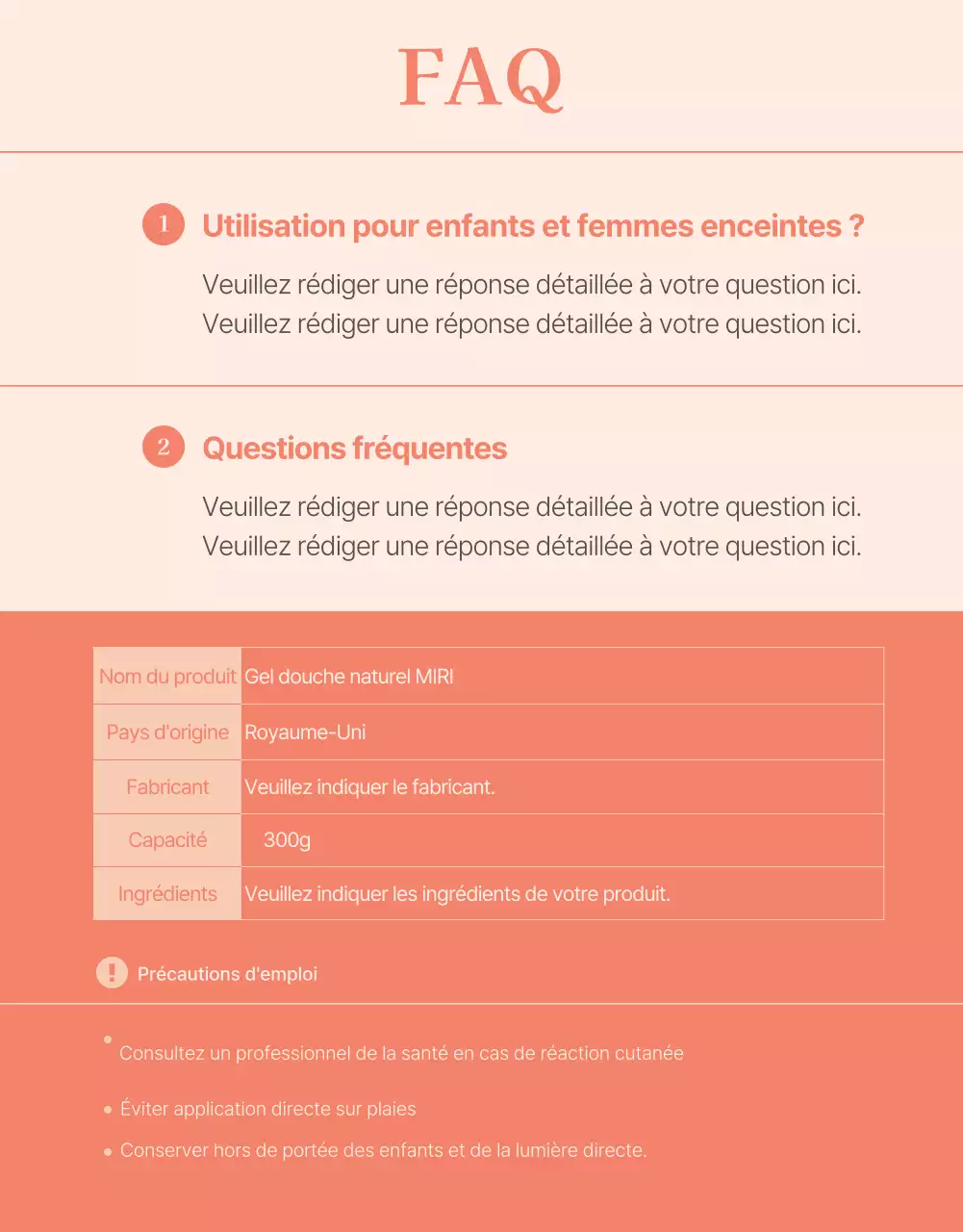 Promouvoir un gel douche avec une illustration de fleur rose