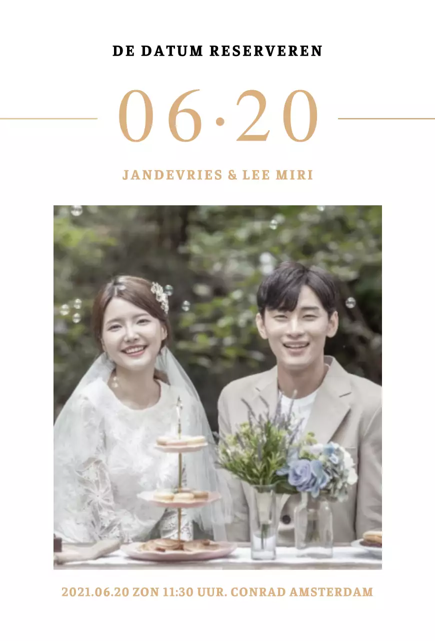 Verticale uitnodigingskaarten voor een strakke look