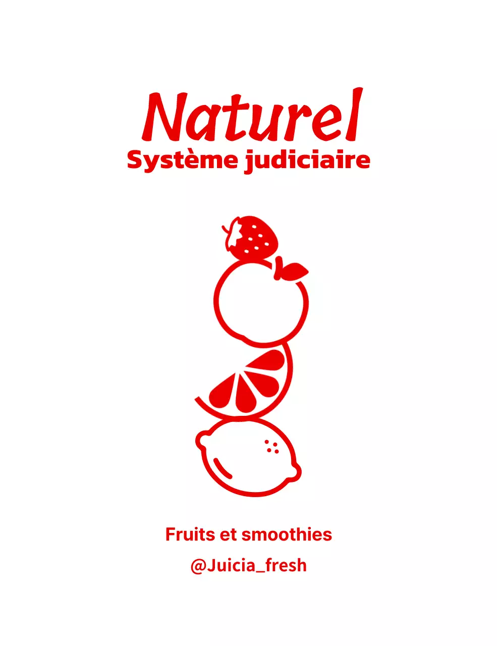 Un magasin de smoothie avec de jolies illustrations de fruits frais en rouge