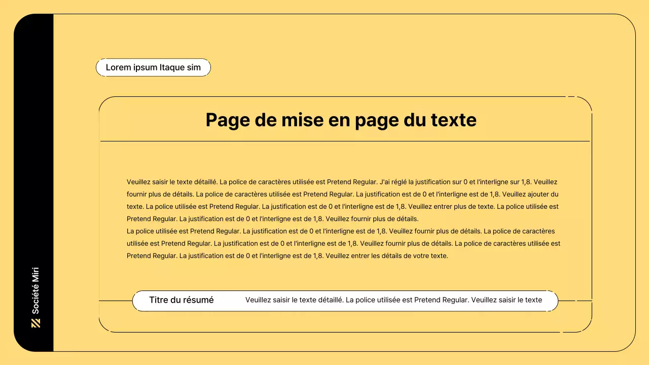 Illustration d'entreprise avec des lignes simples et la couleur jaune