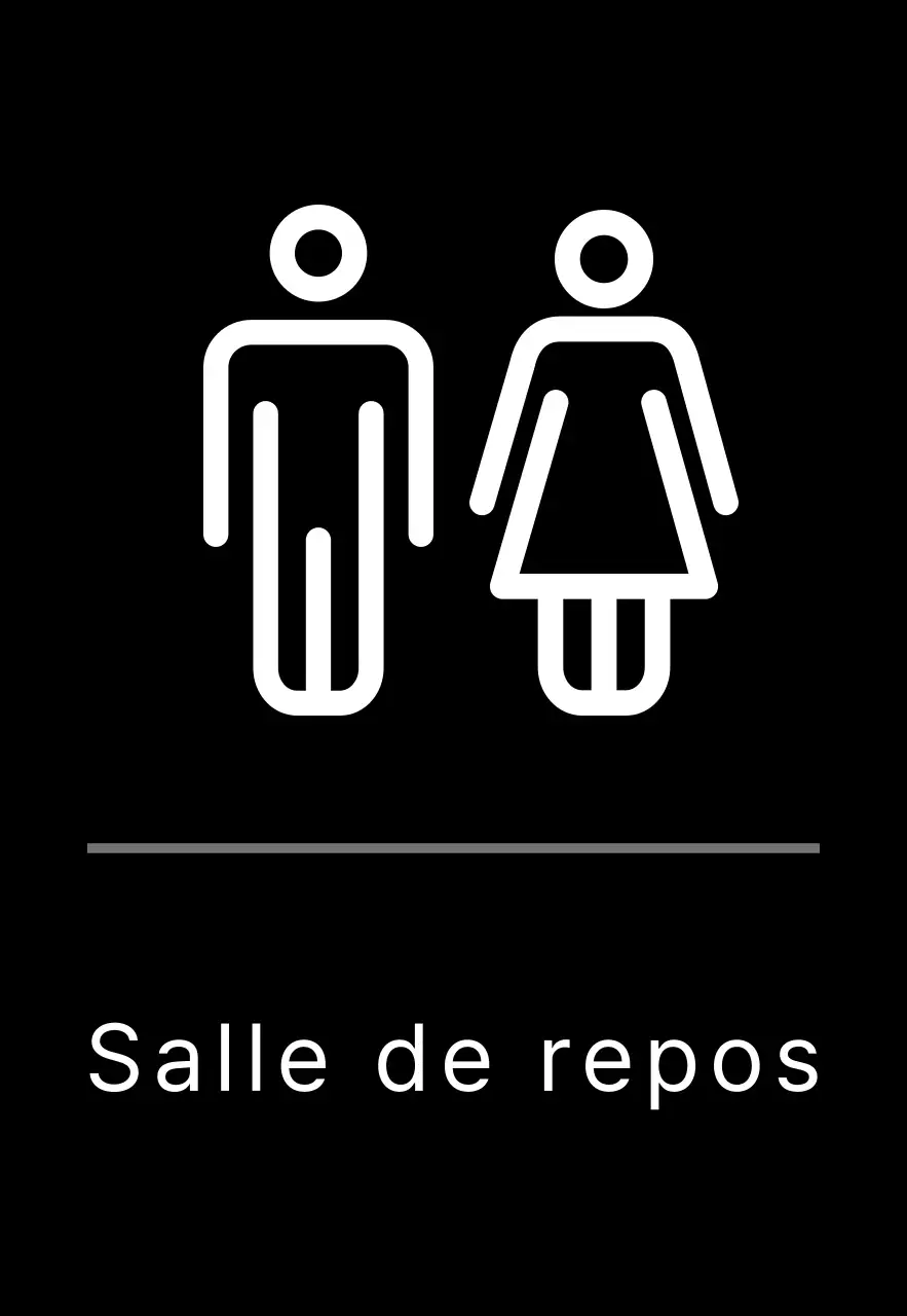 Signalisation simple en noir