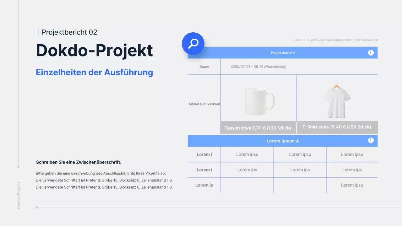 Präsentation über das Projekt zur blauen und grauen Verteidigung von Dokdo
