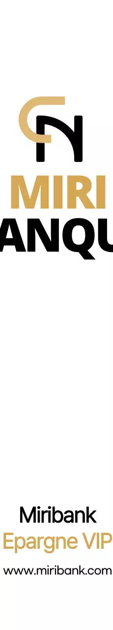 Logo simple et épuré en marron et noir pour informer et promouvoir les informations sur l'épargne bancaire.