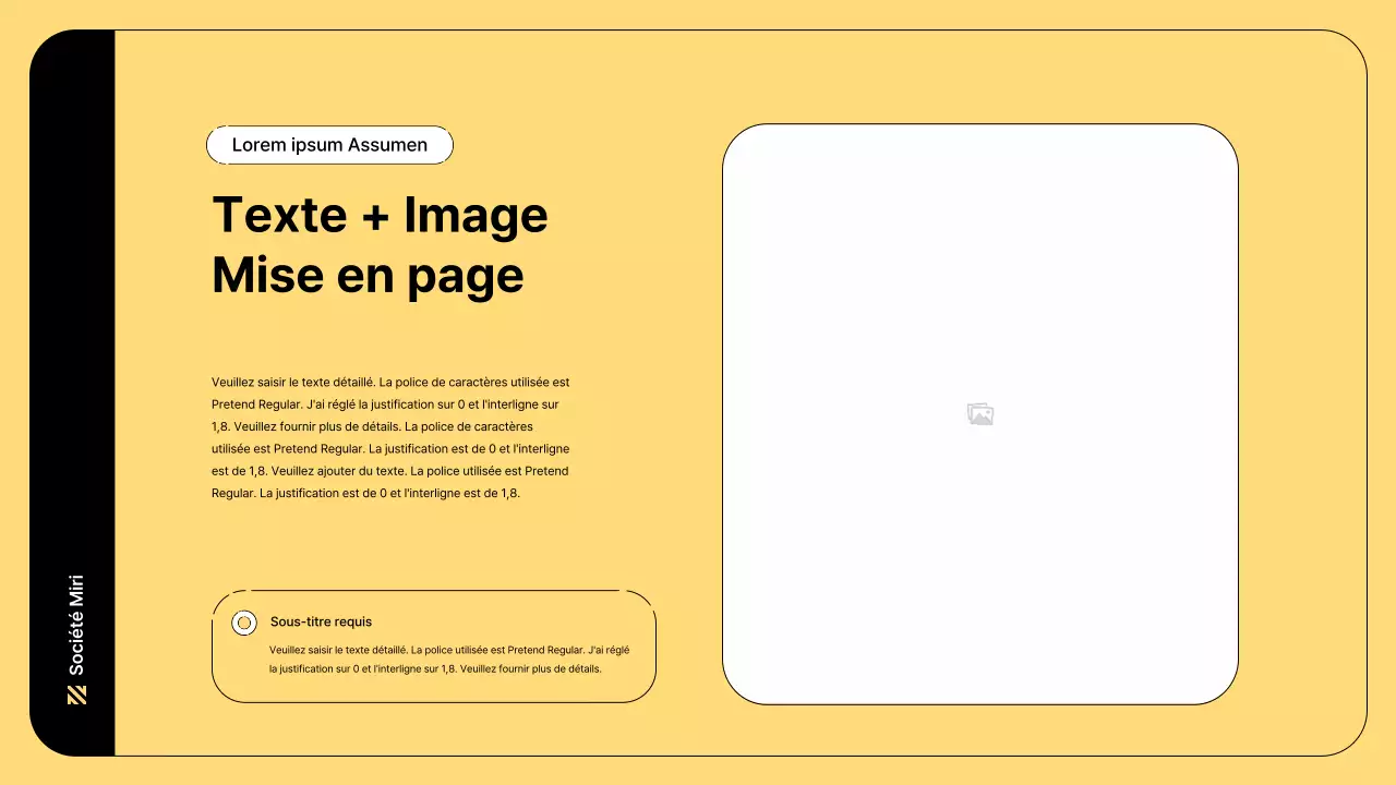 Illustration d'entreprise avec des lignes simples et la couleur jaune