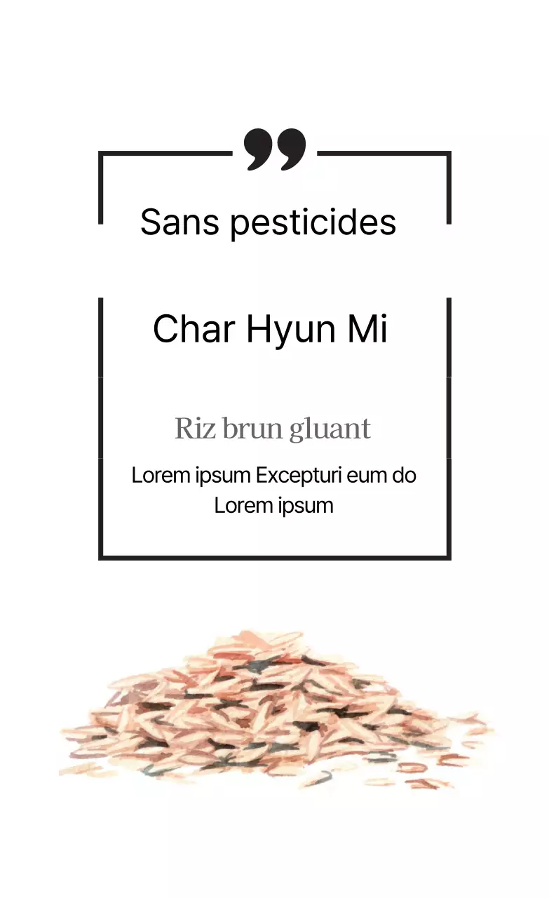 Étiquette simple de produit agricole à ligne blanche