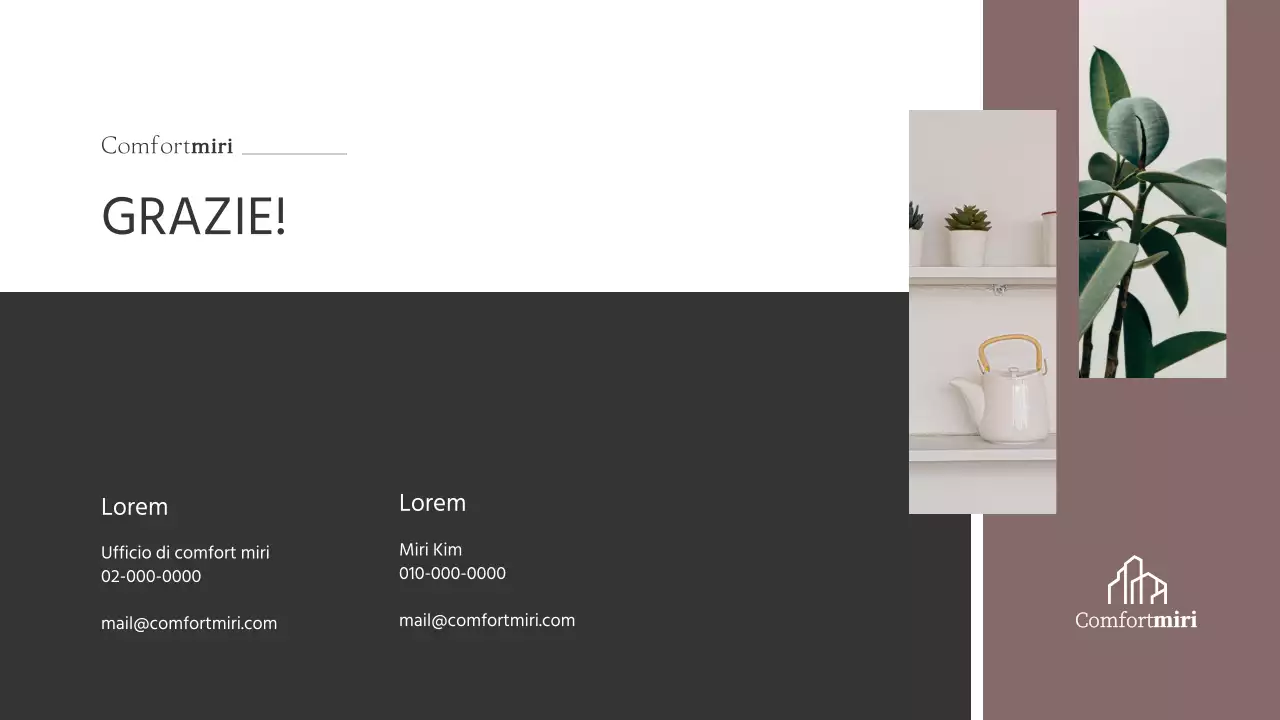 Tema dell'offerta di trasloco in marrone e grigio