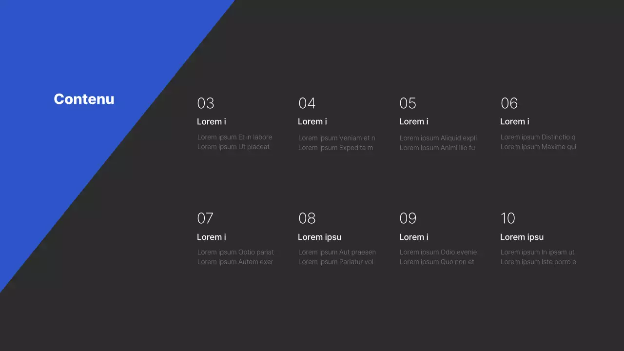 Rapport à motif diagonal avec tonalité noire et bleue