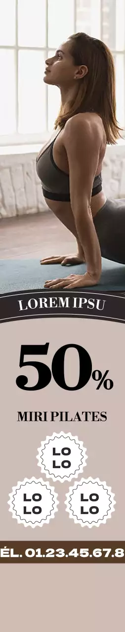 Une promotion du Pilates beige et épurée