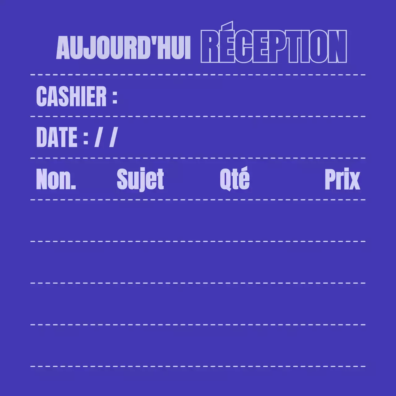 Modèle simple de concept de réception en bleu marine et mauve